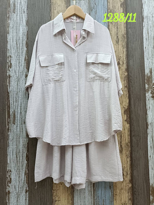 Casual Two Piece Shorts Sets